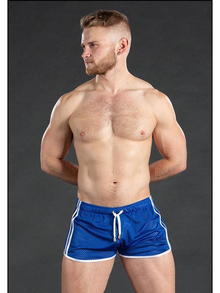 Мужские быстросохнущие дышащие спортивные шорты - Повседневные сексуальные пляжные фитнес-шорты для улицы