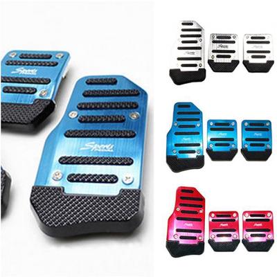 3шт нескользящие автомобильные педали акселератора тормоза автомобильные подставки для ног набор