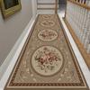 Luxury Corridor Long Carpets For Runner Hallway Blue Gold Jacquard Rug Living Room Hotel Stairway Mat Nonslip Home Kitchen Rug