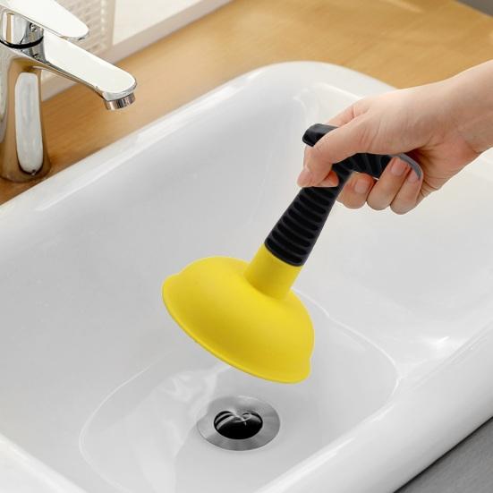 Прочный, устойчивый к ржавчине вантуз для мойки с нескользящей ручкой для легкой прочистки засоров в ванной и доме
