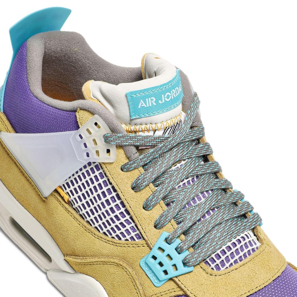 Air Jordan 4 Retro 'Desert Moss' (Unisex) Desert Moss / Turquoise Blue / Dark Iris Vintage Basketball Shoes DJ5718 300