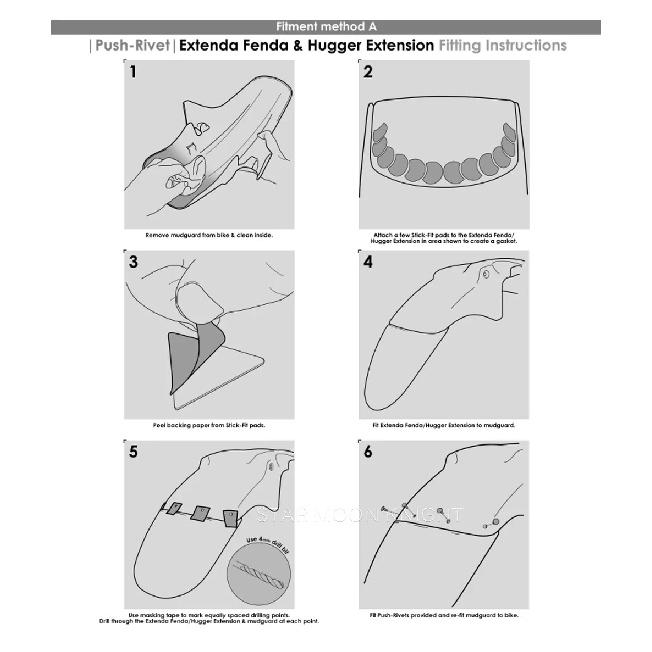 Lengthen Fender Extender For Honda XL750 XL 750 Transalp 2023-Motorcycle Front Fender Extension Mudguard