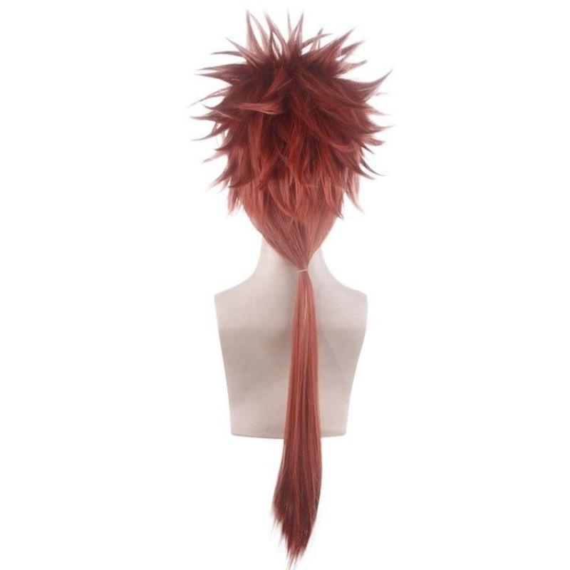 Аниме 75 см FF7 Final Fantasy VII FFVII Reno 75 см красные длинные высокотемпературные волокна волосы парики аксессуары косплей парик
