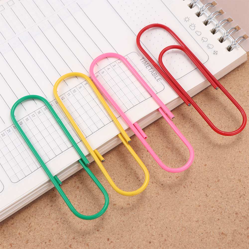 10 Pcs Metal Paper Clip 10cm Big Paper Clips Stationery Metal Clips Filing Paper Clips School
