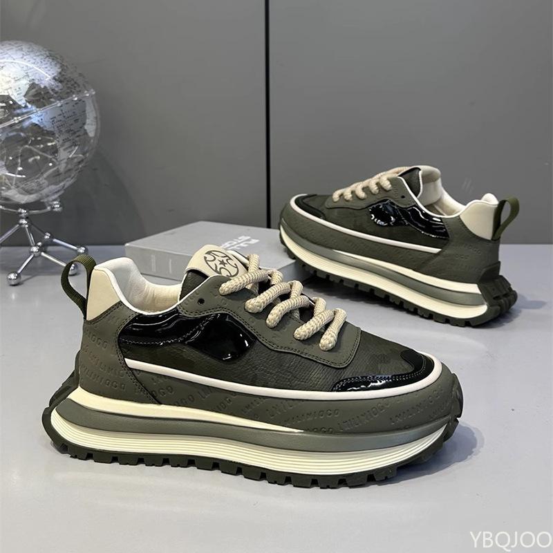 Универсальная дышащая легкая повседневная мужская обувь осень толстая подошва износостойкая спортивная мягкая подошва для бега мужская обувь