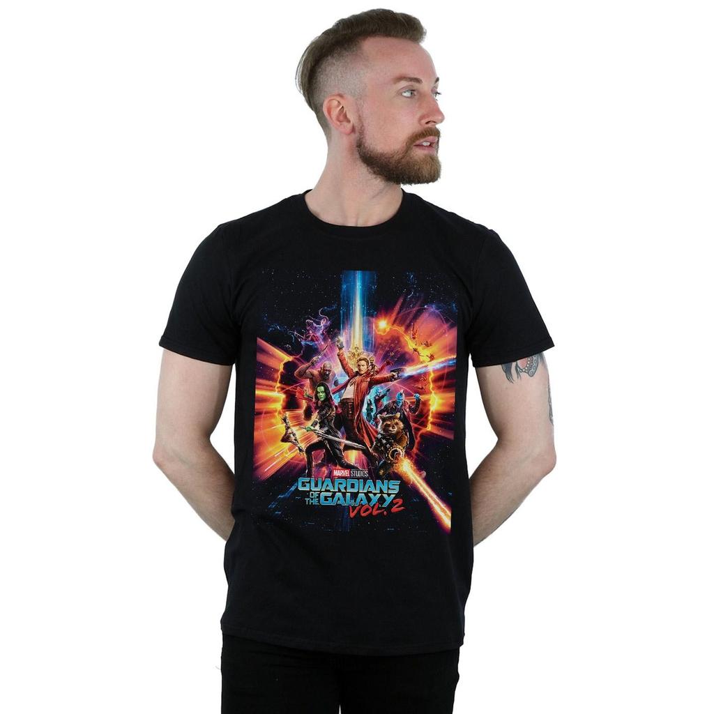 Marvel Studios Mens Guardians Of The Galaxy Vol. 2 Poster T-Shirt