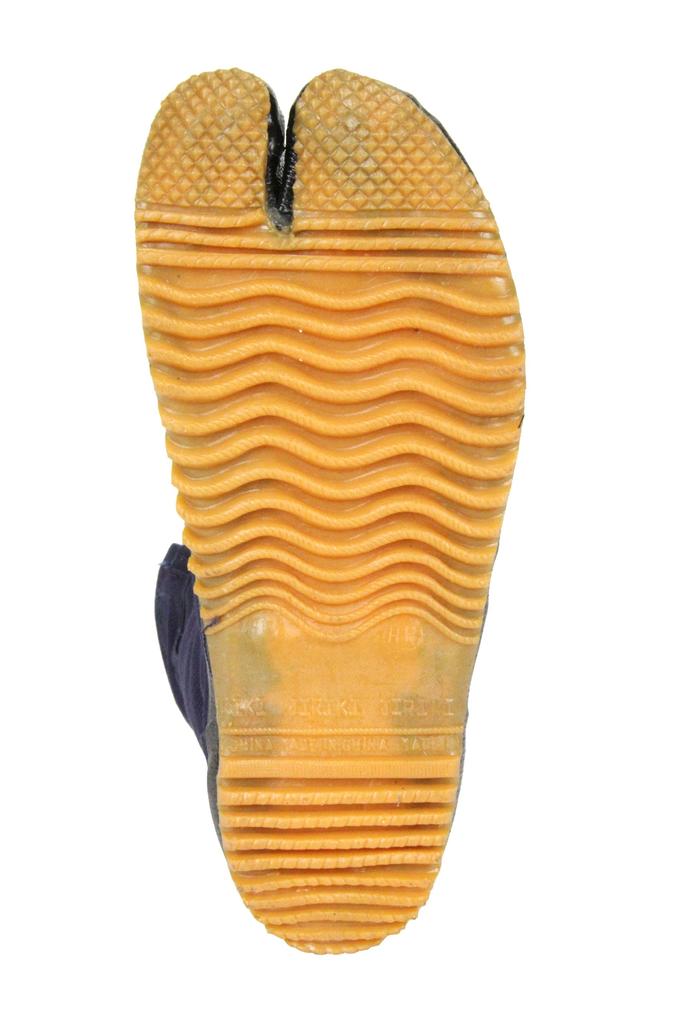 Work Gardening Tabi Split Velcro No Toe Size 25 [Nisshin Rubber] Shoes, Self-care Long, Toe, Closure, Cap, Men's, Navy,