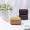 Imitation Wood Tissue Boxes Storage Napkin Holder Kitchen Tissue Box Paper Case Organizer Ornament Craft Desktop Tissue Holder