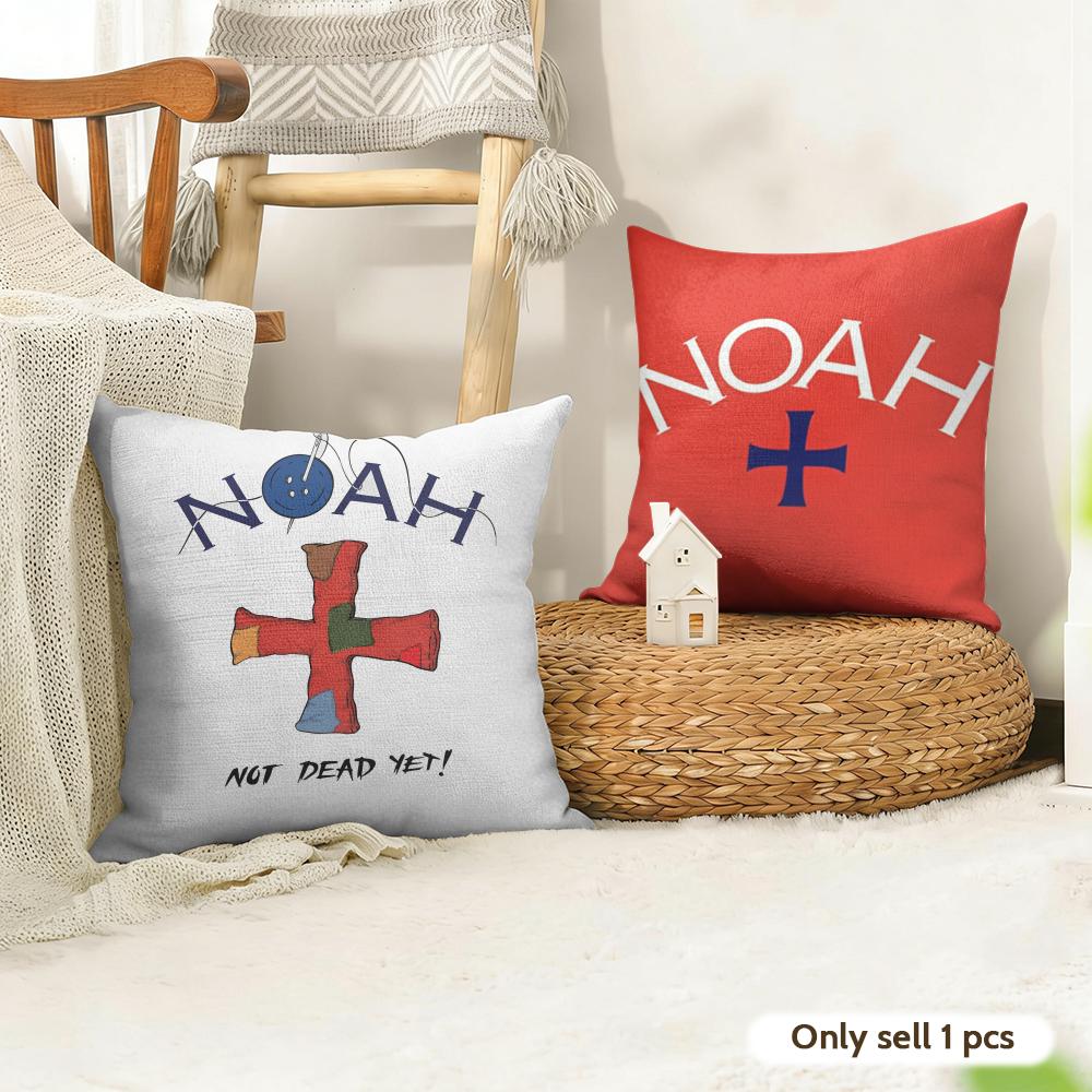 Luxury Brand NNOAH Cushion Cover Natural Linen Organic Fabric DoubleSided Printing Couch Pillow Covers Home Decor