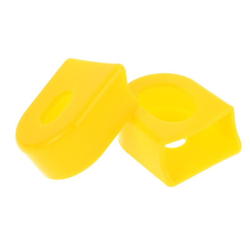 1 Pair Bicycle Silicone Crank Cover Protector Silicone Sleeve Pedal Crankset Protective Case Mountain Bike Cycling Accessories