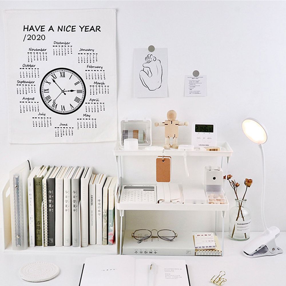 Kitchen Multifunctional Space Saving Shelf Makeup Organizer Desktop Storage Holder Storage Rack