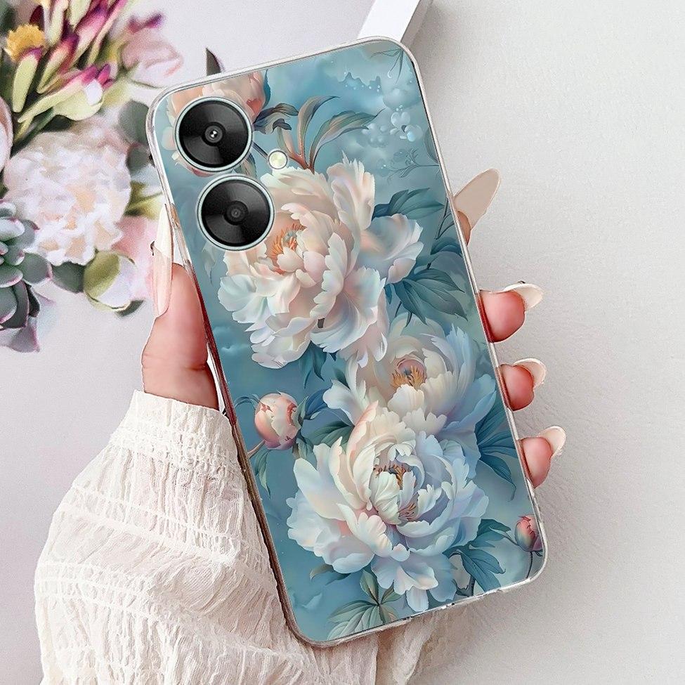 Clear Casing For Redmi 13C 13R 5G Cover For Redmi 13C 5G Case Luxury Butterfly Love Fashion Flowers Cool Cute Cartoon Painted