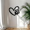Metal Wall Art Pet Memorial Sculpture Dog Lover Gift Minimalist Black Iron Silhouette Indoor Outdoor Wall Decor