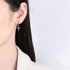 [Minimalist Small Zircon Cross Hoop Earrings Set Elegant Stud Ear Cuffs For Women High End Jewelry Gift]