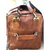 Мужской Duffle Goat Gym Leather Bag Travel Подлинная коричневая винтажная большая сумка