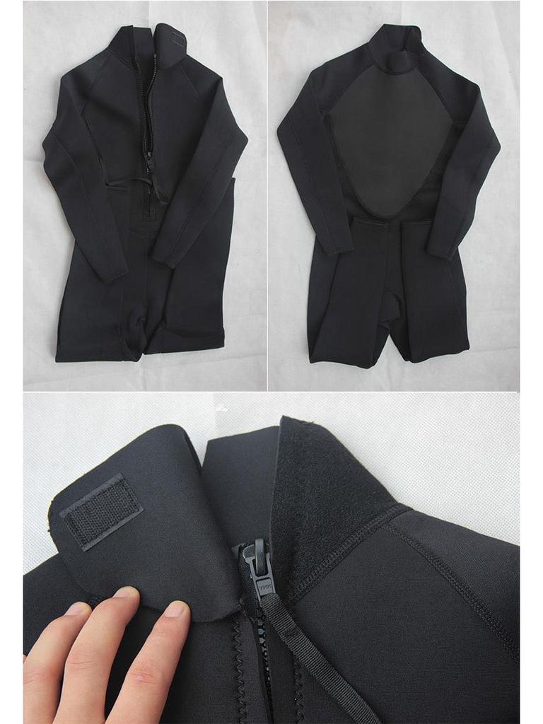 Мужской цельный гидрокостюм с длинными рукавами 3 мм для дайвинга и серфинга