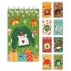 8PCS Coil Binding Santa Claus Notebook Mini Size Spiral Notebook Mini Notepads Home Decorations