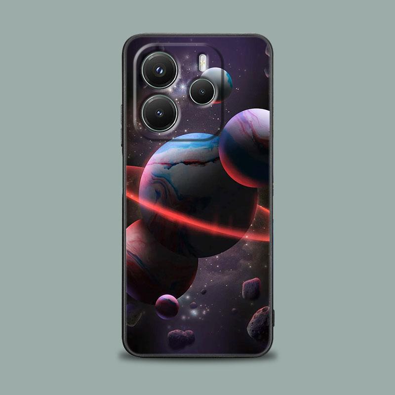 Чехол для телефона для Xiaomi Redmi 15C 14C 12C 13C Redmi Note 15 14 13 12 11 10 Pro Plus 12S Чехол Небо Космос планета Луна Звезды Вселенная