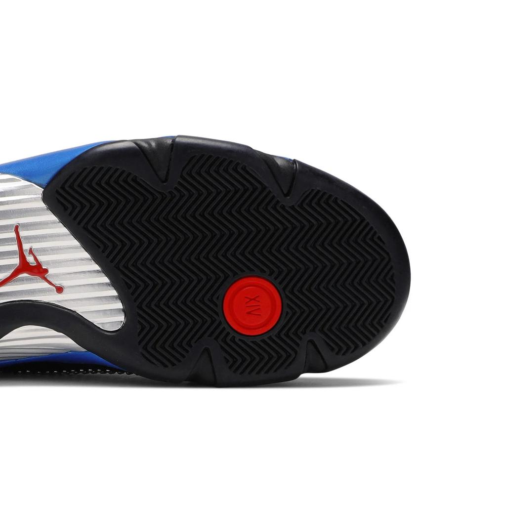 Air Jordan 14 Retro 'Black Varsity Royal' (Unisex) Black / Varsity Royal / Chrome Vintage Basketball Shoes BV7630 004