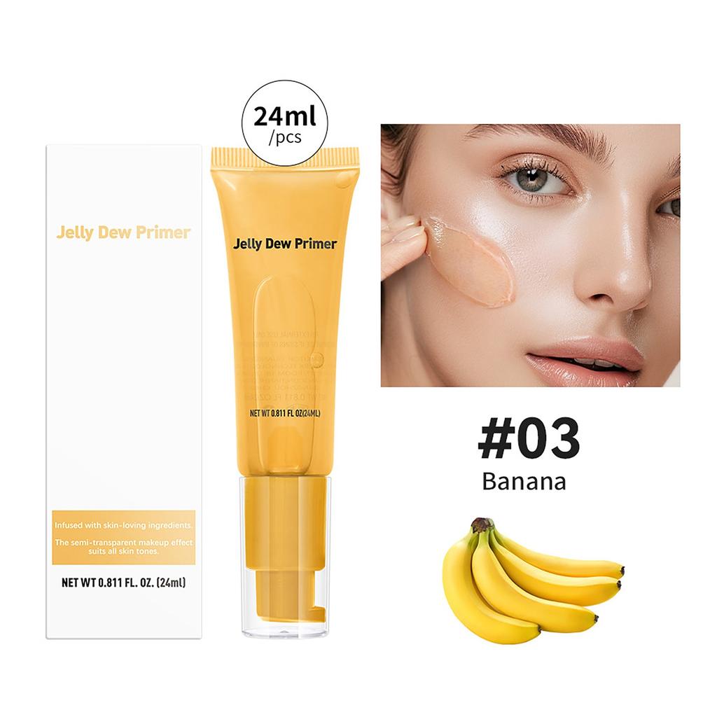 Jelly Dew , Hydrating Face , Minimize Pores Fine Lines & Smooth Skin, Grip Makeup , Gel-Based Moisturize Foundation For All Skin 24ml