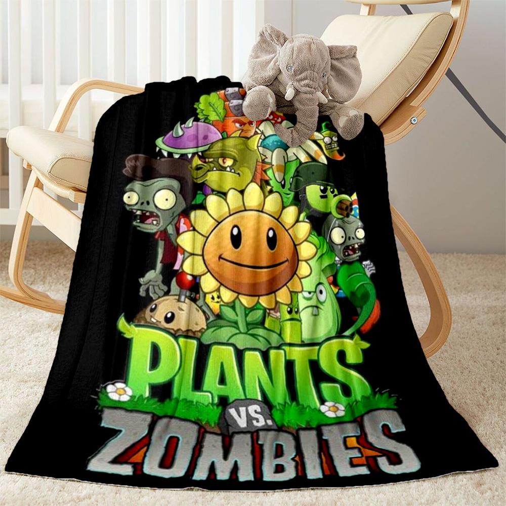 Plants vs. Zombies blankets Suitable for sofas, travel, living rooms also a good gift for friends and family Suitable for all seasons.