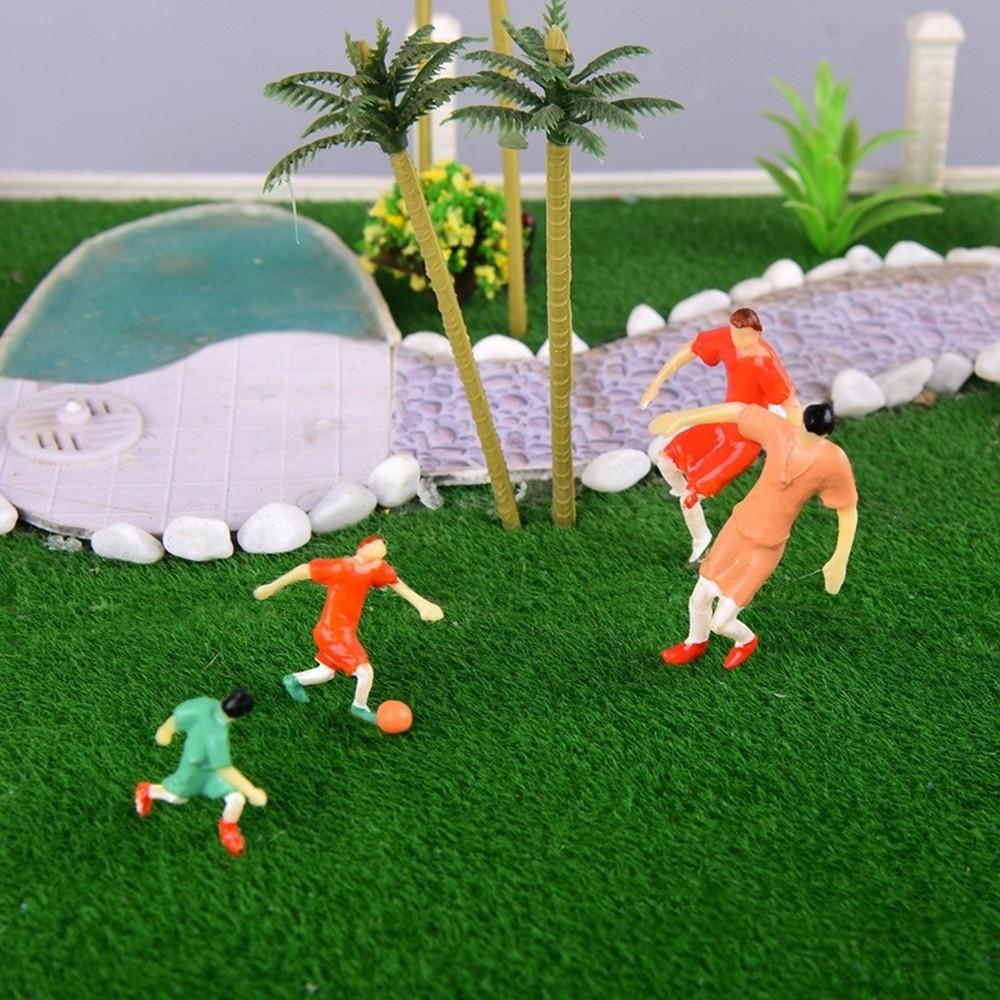10pcs 1/75 1/50 Scale Football Player Model Colorful Football Sports People