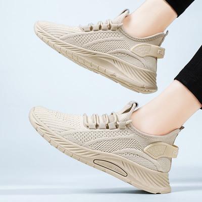 Женские кроссовки осенняя мода слипоны прогулочные туфли женские повседневные трикотажные дышащие балетки теннисные туфли