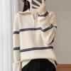 Women Sweater 100% Wool TIDENOVEL Turtleneck Knit Pullover Turn-down Collar Thick Winter Jumpers Female Knit Tops