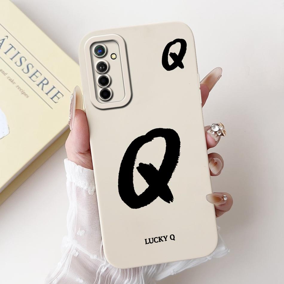 Чехол для телефона Realme X2 XT со счастливой начальной буквой Для Realme XT X2 Мягкий силиконовый противоударный чехол