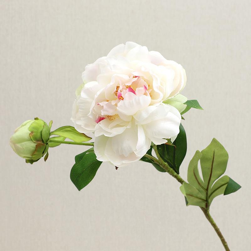 2 Головы Феникс Пион Цветок Имитация Новогоднего Украшения Дома Гостиной Части Искусственный Цветок Оптовая Продажа