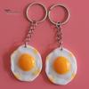 Брелок с жареным яйцом, имитация мужчин и женщин, унисекс, портативный, из твердой смолы, DIY, ремесленный рюкзак, орнамент, яйцо, кольцо, кулон, студенческие принадлежности