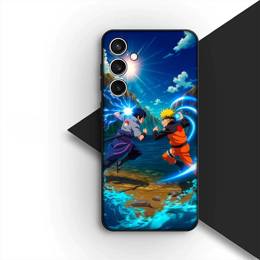 Phone Cover for Apple iPhone 16 14 15 Plus 11 Pro Max 16E ProMax + 16Plus 15+ 14+ Soft Silicone Case Narutos Uchiha Sasuke