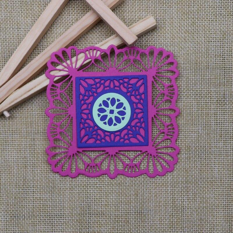Square Circle Flower Metal Cutting Dies Stencils For DIY Scrapbooking Embossing Handcraft