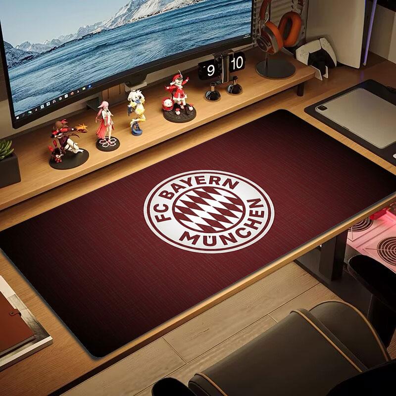 Коврик для мыши FC Bayern Munchen большого размера Большой игровой коврик для стола Нескользящий коврик для ноутбука и планшета Большой коврик для мыши XXL Коврик для мини-ПК Игровой коврик с заблокированным краем