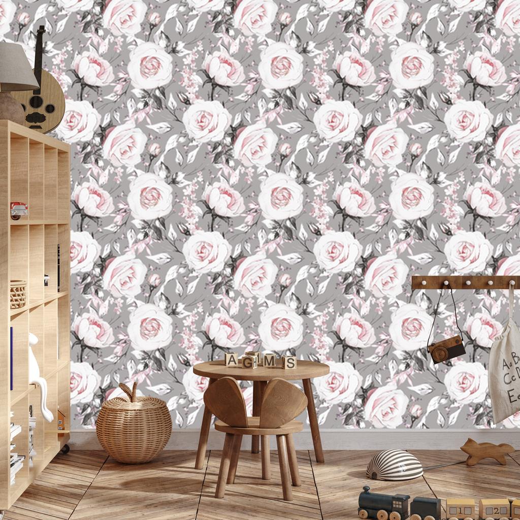 Roses wallpaper for living room and bedroom 50x1000