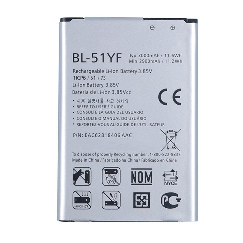 Original G4 Phone Battery for LG BL-51YF G4 H815 H818 H810 VS999 F500 3000mAh