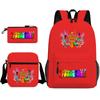 Rhythm Box Peripheral Elementary School Bag Starry Sky Backpack Three-piece Set
