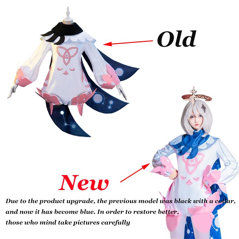 Аниме Paimon костюмы для косплея игра Paimon косплей парик для взрослых унисекс игровой наряд костюмы для Хэллоуина