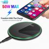 50W/30W/15W Quick Qi Wireless Charger Fast Charging Pad For iPhone 15 14 13 12 XS XR X 8 Samsung S22 S21 S10