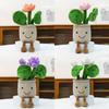 Creative Cartoon Lotus Blossom Plush Doll With Short Pile Fabric For Gift And Decor