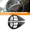 1Pc Car Carbon Fiber Control Button Steering Wheel Switch Interior Sticker for Mitsubishi ASX Lancer Outlander RVR Pajero Sport