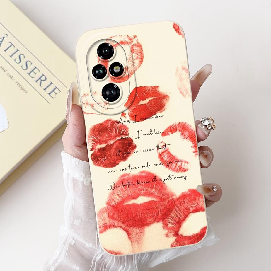 For Honor 200 Pro Case ELP-AN00 Cute Panda Cartoon Cover Shockproof Soft TPU Phone Case For Honor 200 Pro Honor200 Fundas Bumper