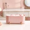 3 Compartments Storage Box, Jewelry Swab Dispenser for Bedroom Bathroom, Clear and Durable