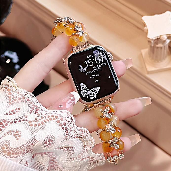 For Apple iwatch78910SE Watch with FIT4 Huawei GT5432 Beaded Xiaomi 89Pro Bracelet