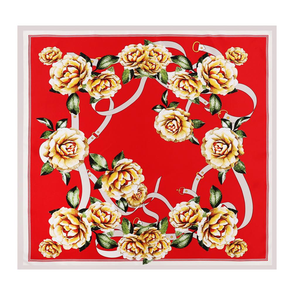 High-quality Luxurious Silk Scarves Headband Scarfs Neck Scarf For Women Chain Silk Scarf Women's Decorative Shawl