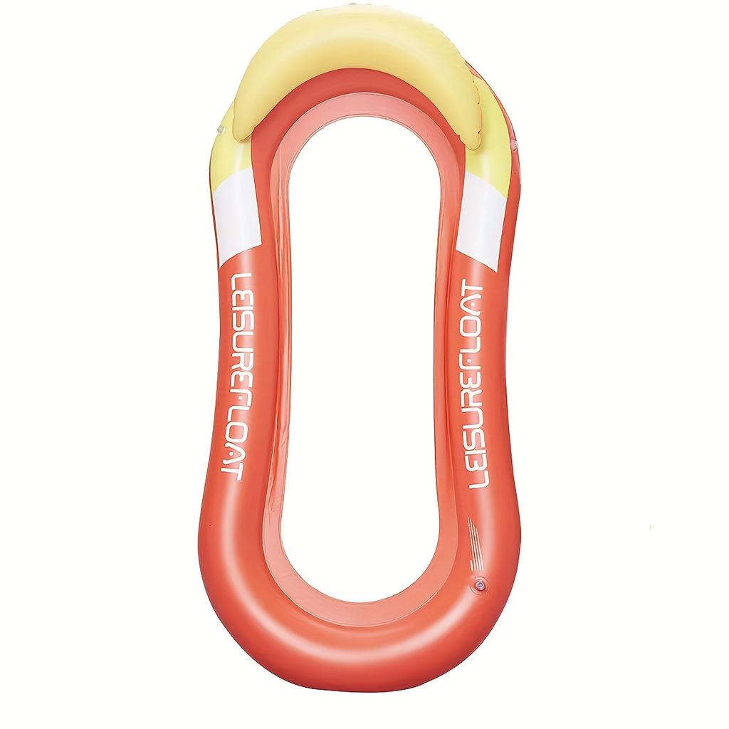 1шт надувная складная кровать, пляжный спортивный плавающий шезлонг, подходит для водных развлечений, вечеринки у бассейна