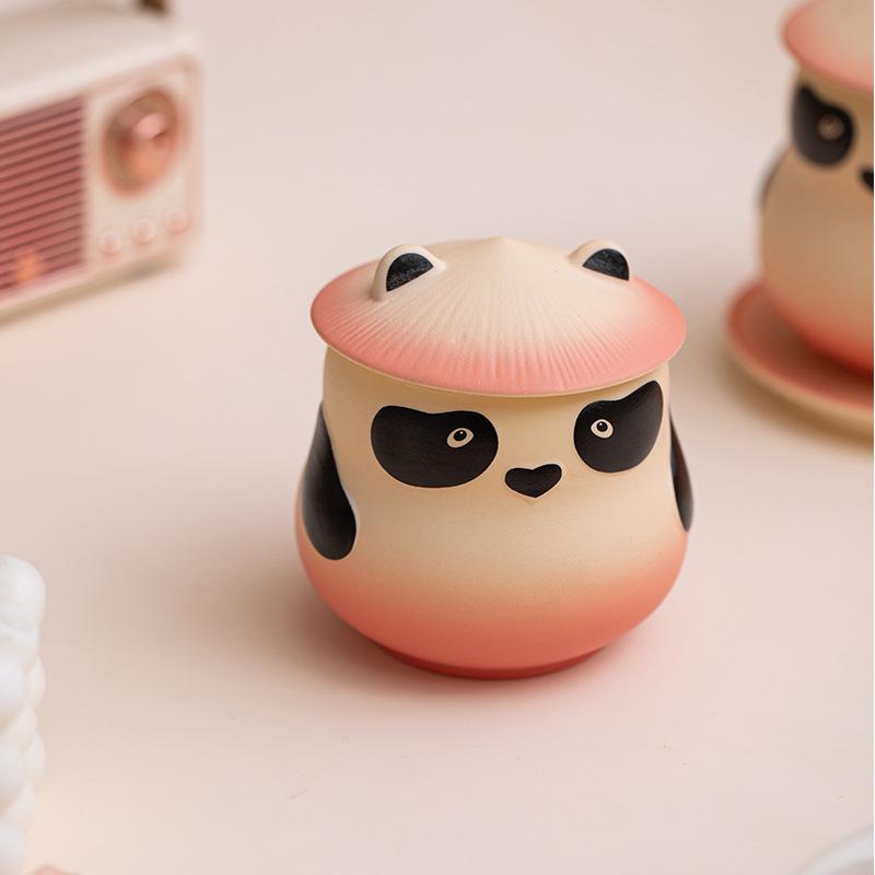Керамические банки для чая с пандой из мультфильма Креативные банки для хранения животных Контейнеры для чая Банки для конфет Подарочные наборы для чая в гостиной