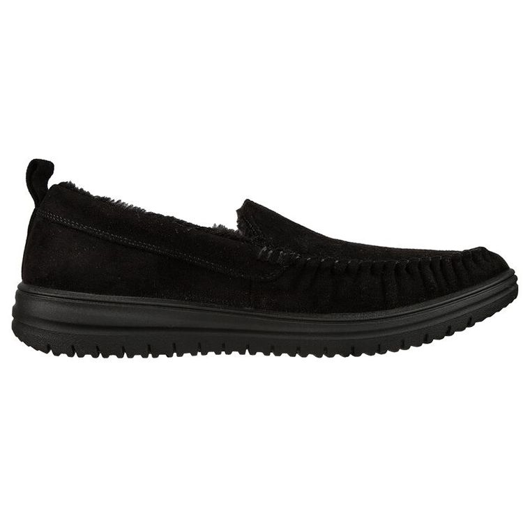Skechers Свободный крой Ткань Murette-Ghetti Удобные Спортивные Низкие Повседневные Кроссовки Мужские Черный 204638-BBK