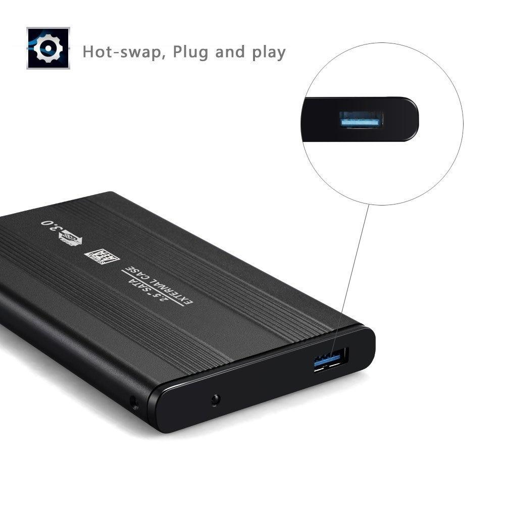 2,5-дюймовый SATA III к USB 3.0 5 Гбит/с Внешний корпус жесткого диска Корпус жесткого диска SSD Box для Windows Mac