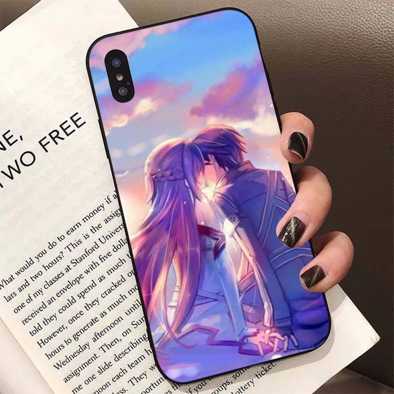 Чехол для телефона аниме Sword Art Online SAO для iPhone 11 12 13 mini pro XS MAX 8 7 6 6S Plus X 5S SE 2020 XR